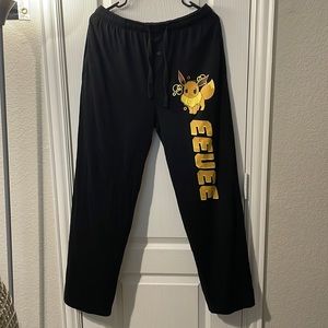 Medium Pokémon Eevee Black Sweatpants